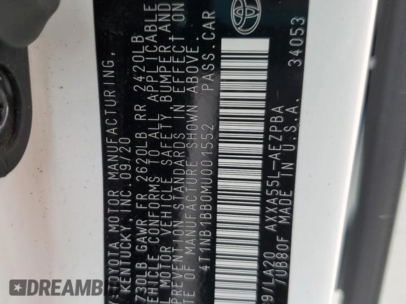 2021 Toyota Avalon z VIN 4T1NB1BB0MU001552, wystawiony jako Copart lot #56735505 z przebiegiem 43 767 mil mil oraz Szkoda całkowita • Salvage title. Historia ofert i sprzedaży dostępna na DreamBid. Obrazek 13.