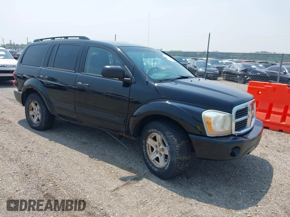 2005 Dodge Durango SLT with VIN 1D4HB48D35F576037, listed as a IAAI auction lot 42873937 with 238,266 mi miles and . Bid and sale history available at DreamBid. Image 1.