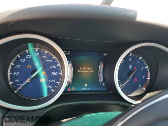 2016 Maserati Ghibli S with VIN ZAM57RSA3G1169053, listed as a Copart auction lot 58970355 with 73,843 mi miles and Salvage title. Bid and sale history available at DreamBid. Image 9.