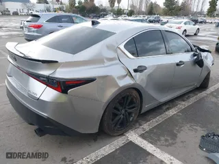 2021 Lexus IS with VIN JTHAA1D2XM5111407, listed as a IAAI auction lot 41510167 with 63,305 mi miles. Bid and sale history available at carsss.com. Image 4.