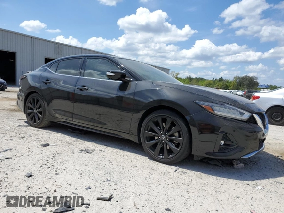2020 Nissan Maxima SR with VIN 1N4AA6EV4LC381014, listed as a Copart auction lot 50953385 with 45,976 mi miles and Salvage Title. Bid and sale history available at DreamBid. Image 4.