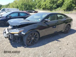 2021 Nissan Maxima SR with VIN 1N4AA6EV8MC509207, listed as a Copart auction lot 65622575 with 75,526 mi miles and Salvage title. Bid and sale history available at DreamBid. Image 1.