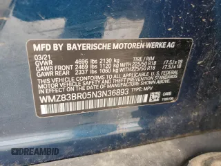 2022 MINI Countryman Cooper S with VIN WMZ83BR05N3N36893, listed as a Copart auction lot 71615954 with 37,695 mi miles and Salvage title. Bid and sale history available at DreamBid. Image 12.