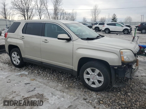 2013 GMC Terrain SLE with VIN 2GKALMEK1D6259112, listed as a Copart auction lot 45206375 with 134,265 mi miles and Clean Title. Bid and sale history available at DreamBid. Image 4.