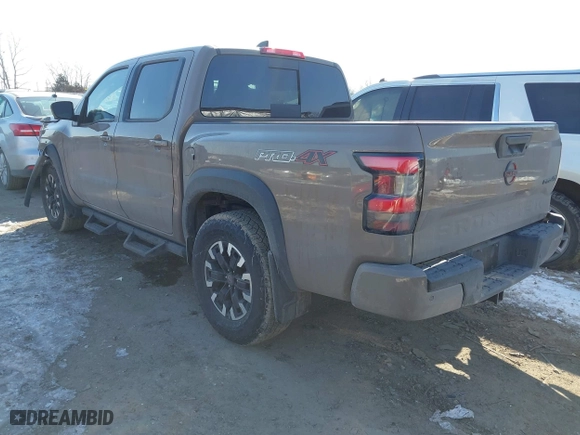 2024 Nissan Frontier PRO-4X with VIN 1N6ED1EK0RN645979, listed as a IAAI auction lot 41613465 with 19,241 mi miles. Bid and sale history available at carsss.com. Image 3.
