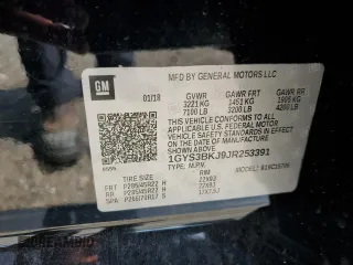 2018 Cadillac Escalade Luxury with VIN 1GYS3BKJ9JR253391, listed as a Copart auction lot 57658795 with Not provided miles and Salvage title. Bid and sale history available at DreamBid. Image 13.