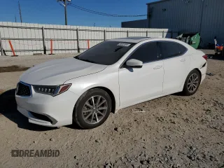 2018 Acura TLX with VIN 19UUB1F35JA006957, listed as a Copart auction lot 50032505 with 81,113 mi miles and Salvage Title. Bid and sale history available at carsss.com. Image 1.