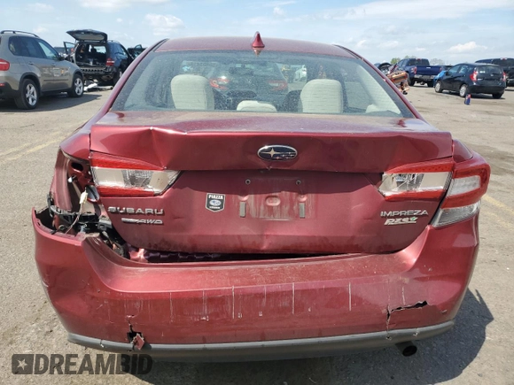 2017 Subaru Impreza Premium with VIN 4S3GKAD66H3619998, listed as a Copart auction lot 55403315 with 182,099 mi miles and Salvage title. Bid and sale history available at DreamBid. Image 6.