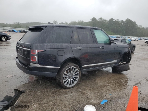 2018 Land Rover Range Rover Autobiography with VIN SALGV2RE2JA392011, listed as a Copart auction lot 66198584 with 53,276 mi miles and Salvage Title. Bid and sale history available at carsss.com. Image 3.