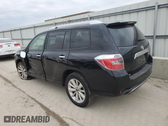 2010 Toyota Highlander Hybrid with VIN JTEBW3EH1A2040483, listed as a Copart auction lot 87002754 with 0 mi miles and Salvage Title. Bid and sale history available at carsss.com. Image 2.
