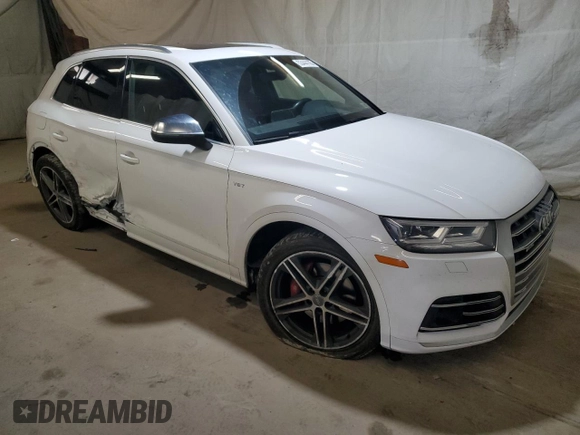 2018 Audi SQ5 Prestige with VIN WA1C4AFY0J2228486, listed as a Copart auction lot 53444105 with 100,846 mi miles and Salvage title. Bid and sale history available at DreamBid. Image 4.