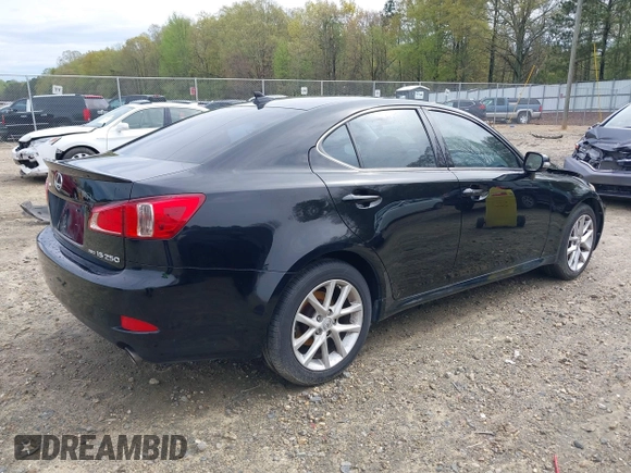 2011 Lexus IS 250 with VIN JTHCF5C26B5048550, listed as a IAAI auction lot 41874477 with 284,362 mi miles. Bid and sale history available at carsss.com. Image 4.