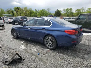 2018 BMW 5 Series 540i xDrive with VIN WBAJE7C52JWC56080, listed as a Copart auction lot 53043545 with 90,975 mi miles and Clean Title. Bid and sale history available at carsss.com. Image 2.