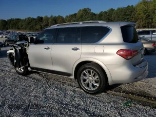 2012 Infiniti QX56 7-passenger with VIN JN8AZ2NF4C9519253, listed as a Copart auction lot 75007404 with 192,551 mi miles and Salvage Title. Bid and sale history available at carsss.com. Image 2.