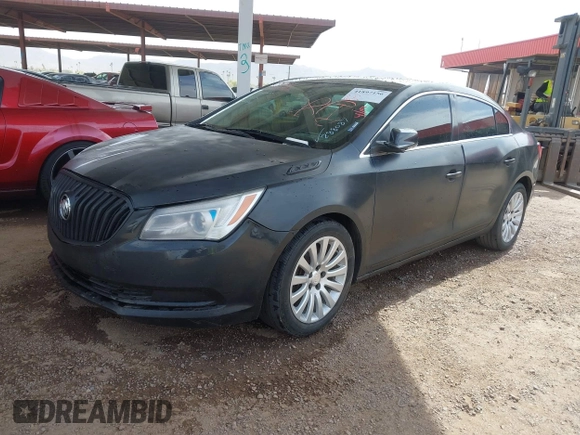 2014 Buick LaCrosse Leather with VIN 1G4GB5G39EF288087, listed as a IAAI auction lot 41897156 with 156,413 mi miles. Bid and sale history available at carsss.com. Image 2.