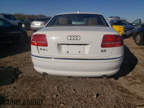 2008 Audi A8 L 4.2L with VIN WAUMV94EX8N013623, listed as a Copart auction lot 80224674 with 116,713 mi miles and Salvage Title. Bid and sale history available at carsss.com. Image 6.