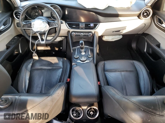 2018 Alfa Romeo Giulia with VIN ZARFAEDN8J7579215, listed as a Copart auction lot 86781414 with Not provided miles and Salvage title. Bid and sale history available at DreamBid. Image 8.