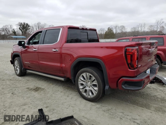 2020 GMC Sierra 1500 Denali with VIN 1GTU9FEL4LZ330883, listed as a Copart auction lot 44395445 with 25,922 mi miles and Salvage Title. Bid and sale history available at DreamBid. Image 2.