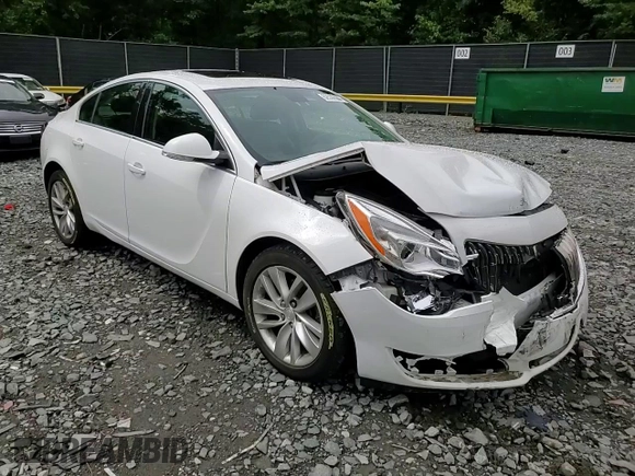 2016 Buick Regal with VIN 2G4GL5EX9G9106497, listed as a Copart auction lot 62536684 with 93,620 mi miles and Salvage Title. Bid and sale history available at DreamBid. Image 11.