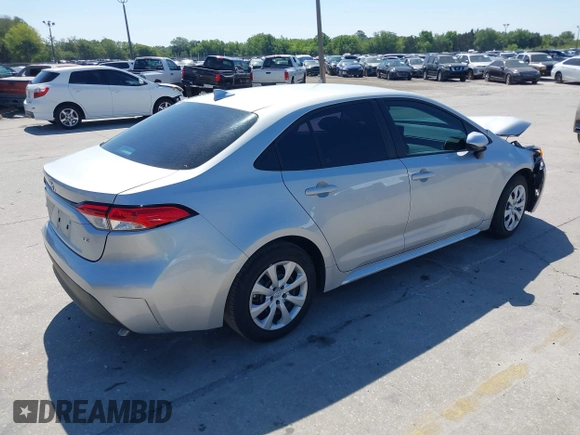 2023 Toyota Corolla LE with VIN 5YFB4MDE8PP053698, listed as a IAAI auction lot 42052631 with 26,766 mi miles. Bid and sale history available at carsss.com. Image 4.