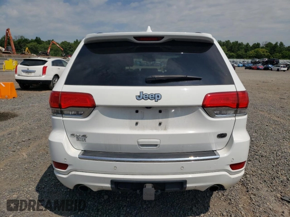 2015 Jeep Grand Cherokee Overland with VIN 1C4RJFCG6FC797653, listed as a Copart auction lot 65186695 with Not provided miles and Salvage title. Bid and sale history available at DreamBid. Image 6.
