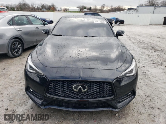 2022 Infiniti Q60 Red Sport 400 with VIN JN1FV7LL2NM681081, listed as a Copart auction lot 83412034 with 11,238 mi miles and Salvage title. Bid and sale history available at DreamBid. Image 5.
