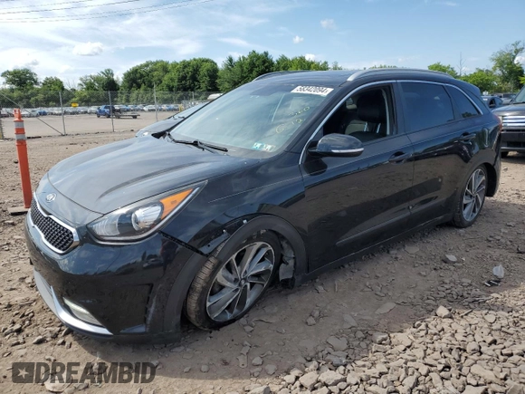 2017 Kia Niro Touring with VIN KNDCE3LC4H5072016, listed as a Copart auction lot 58342094 with 83,163 mi miles and Salvage Title. Bid and sale history available at carsss.com. Image 1.