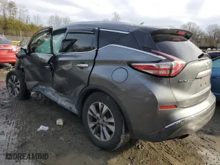 2016 Nissan Murano S with VIN 5N1AZ2MH2GN104231, listed as a Copart auction lot 45402905 with 0 mi miles and Salvage Title. Bid and sale history available at carsss.com. Image 2.