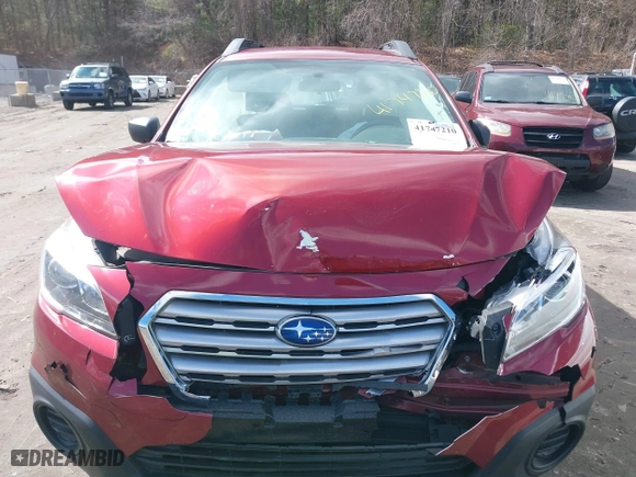 2016 Subaru Outback 2.5i with VIN 4S4BSAAC0G3237173, listed as a IAAI auction lot 41747210 with 105,491 mi miles. Bid and sale history available at carsss.com. Image 12.