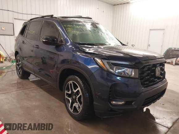 2022 Honda Passport Elite z VIN 5FNYF8H05NB013145, wystawiony jako IAAI lot #41355097 z przebiegiem 45 615 mil mil oraz . Historia ofert i sprzedaży dostępna na DreamBid. Obrazek 1.