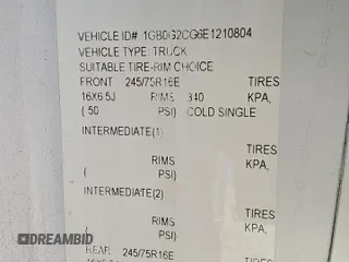 2014 Chevrolet Express Commercial with VIN 1GB0G2CG6E1210804, listed as a Copart auction lot 46897215 with 216,635 mi miles and Clean Title. Bid and sale history available at carsss.com. Image 13.