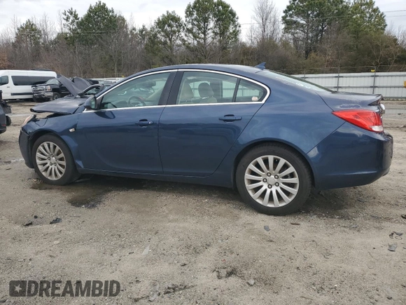 2011 Buick Regal CXL RL6 with VIN W04GU5GC9B1008105, listed as a Copart auction lot 47742665 with 77,717 mi miles and Salvage Title. Bid and sale history available at carsss.com. Image 2.