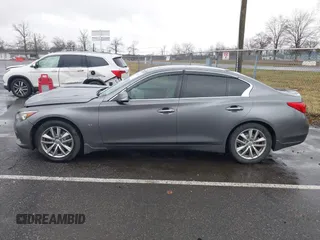 2014 Infiniti Q50 Premium with VIN JN1BV7AR7EM686881, listed as a IAAI auction lot 41812109 with 161,994 mi miles. Bid and sale history available at carsss.com. Image 14.