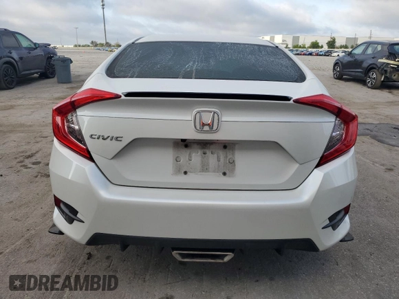 2020 Honda Civic LX with VIN 19XFC2F68LE004530, listed as a Copart auction lot 57691495 with 73,923 mi miles and Non repairable. Bid and sale history available at DreamBid. Image 6.