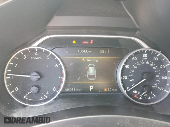 2016 Nissan Murano SL z VIN 5N1AZ2MH3GN115433, wystawiony jako Copart lot #55054515 z przebiegiem 105 035 mil mil oraz Szkoda całkowita • Salvage title. Historia ofert i sprzedaży dostępna na DreamBid. Obrazek 9.