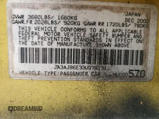 2003 Mitsubishi Lancer OZ-Rally with VIN JA3AJ86E33U079131, listed as a Copart auction lot 88582825 with 213,593 mi miles and Salvage Title. Bid and sale history available at carsss.com. Image 14.