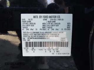2022 Ford Edge Titanium with VIN 2FMPK4K95NBB06151, listed as a IAAI auction lot 41932545 with 57,762 mi miles and . Bid and sale history available at DreamBid. Image 9.