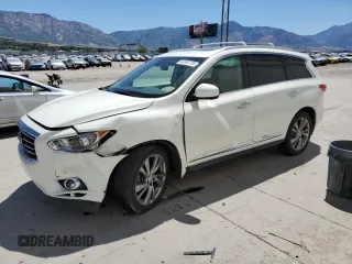 2015 Infiniti QX60 z VIN 5N1AL0MM5FC511828, wystawiony jako Copart lot #64392735 z przebiegiem 111 444 mil mil oraz Szkoda całkowita • Salvage title. Historia ofert i sprzedaży dostępna na DreamBid. Obrazek 1.
