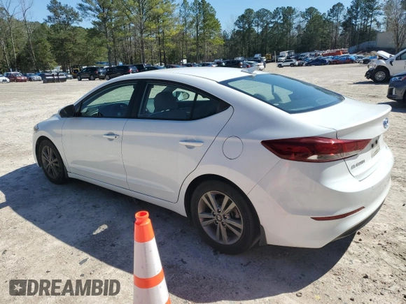2018 Hyundai Elantra SEL with VIN 5NPD84LF0JH344272, listed as a Copart auction lot 50143465 with 36,341 mi miles and Salvage Title. Bid and sale history available at DreamBid. Image 2.
