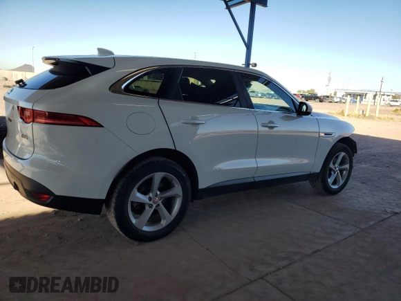2019 Jaguar F-Pace 25t with VIN SADCS2FX5KA603647, listed as a Copart auction lot 80791614 with 68,826 mi miles and Salvage title. Bid and sale history available at DreamBid. Image 3.