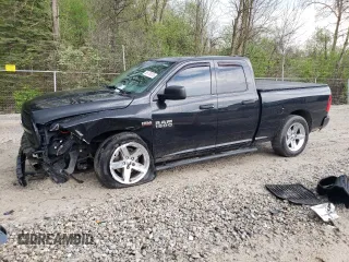 2017 Ram 1500 Express with VIN 1C6RR7FT7HS690036, listed as a Copart auction lot 55170375 with 56,965 mi miles and Salvage title. Bid and sale history available at DreamBid. Image 1.