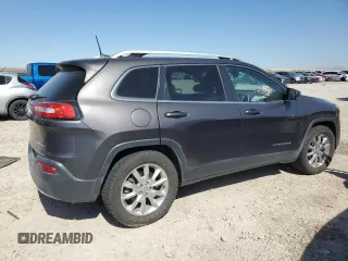 2016 Jeep Cherokee Limited с VIN 1C4PJMDB4GW267034, выставлен на аукционе Copart как лот 57908825 с пробегом Не указан миль и Списание • Salvage title. История ставок и продаж доступна на DreamBid. Изображение 3.