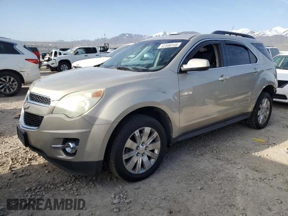 2011 Chevrolet Equinox 2LT with VIN 2CNFLNE50B6383401, listed as a Copart auction lot 52346145 with 202,200 mi miles and Salvage Title. Bid and sale history available at DreamBid. Image 1.