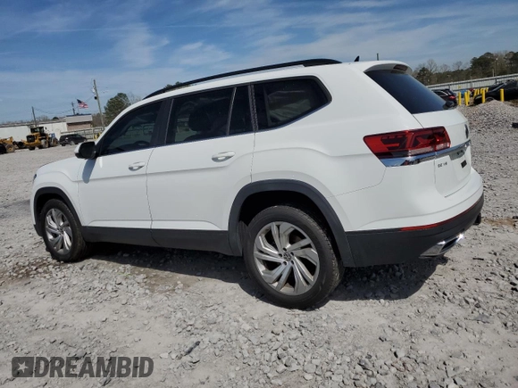 2021 Volkswagen Atlas SE with VIN 1V2JR2CA8MC561267, listed as a Copart auction lot 49946295 with 57,876 mi miles and Salvage title. Bid and sale history available at DreamBid. Image 2.