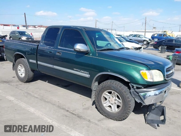 2000 Toyota Tundra SR5 with VIN 5TBRT3417YS122889, listed as a IAAI auction lot 41711107 with 288,475 mi miles and . Bid and sale history available at DreamBid. Image 1.