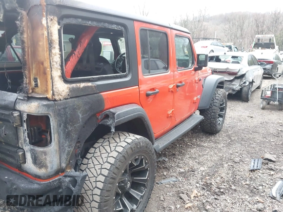 2018 Jeep Wrangler Unlimited Sport z VIN 1C4HJXDN4JW198045, wystawiony jako IAAI lot #41930547 z przebiegiem 62 402 mil mil oraz . Historia ofert i sprzedaży dostępna na DreamBid. Obrazek 12.