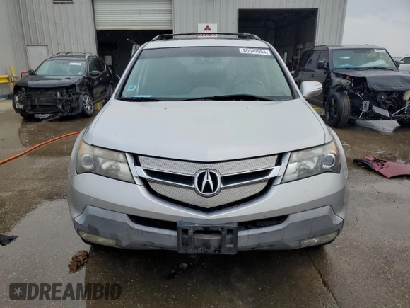 2009 Acura MDX Tech Pkg with VIN 2HNYD28629H515869, listed as a Copart auction lot 80549084 with 0 mi miles and Salvage Title. Bid and sale history available at carsss.com. Image 5.
