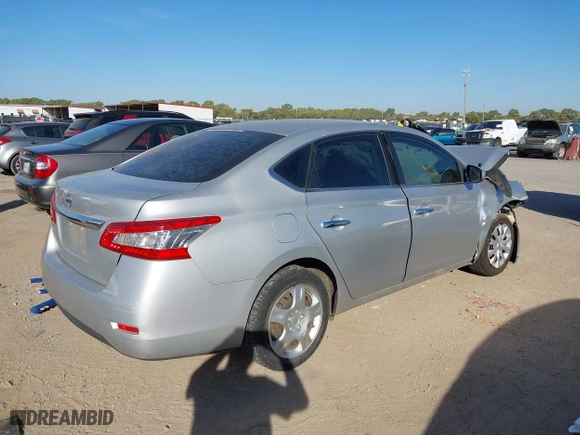 2015 Nissan Sentra S with VIN 3N1AB7AP9FY341143, listed as a IAAI auction lot 40657393 with 134,986 mi miles. Bid and sale history available at carsss.com. Image 4.