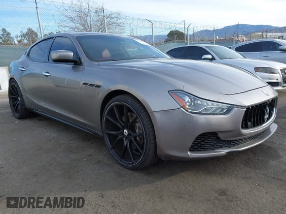 2015 Maserati Ghibli S Q4 z VIN ZAM57RTA8F1144095, wystawiony jako IAAI lot #41392848 z przebiegiem 52 237 mil mil oraz . Historia ofert i sprzedaży dostępna na DreamBid. Obrazek 1.