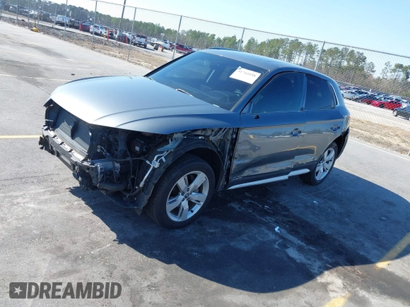 2018 Audi Q5 Premium Plus with VIN WA1BNAFY1J2245788, listed as a IAAI auction lot 41761858 with 76,571 mi miles. Bid and sale history available at carsss.com. Image 18.